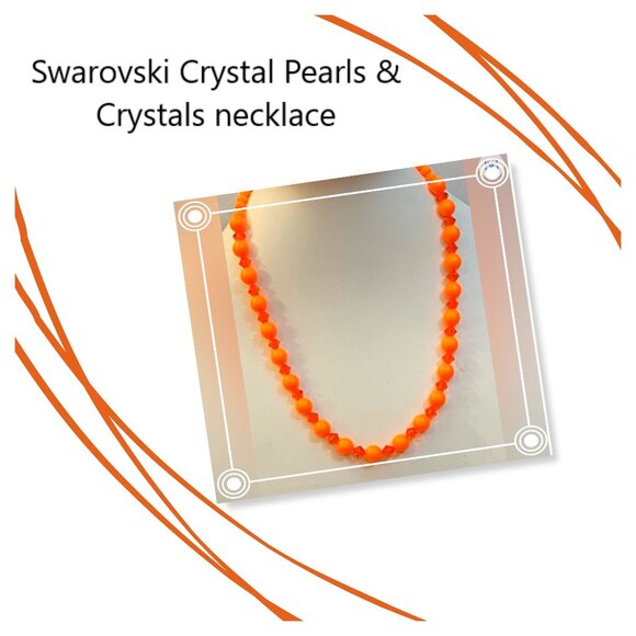 Swarovski Crystal Pearls & Swarovski Crystals necklace NEW - Picture 1 of 5